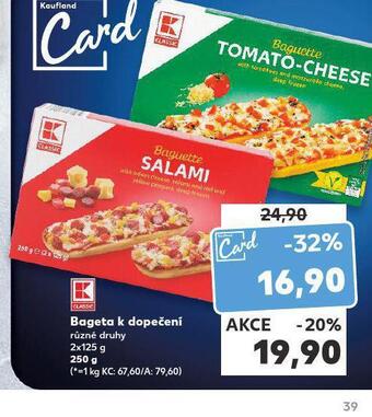 Kaufland Bageta k dopečení nabídka