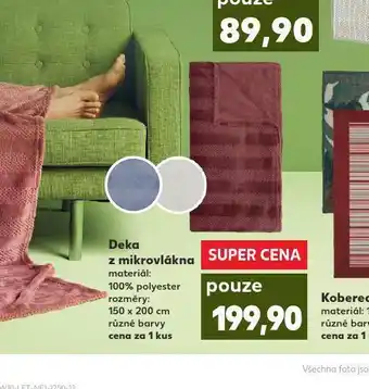 Kaufland Deka z mikrovlákna nabídka