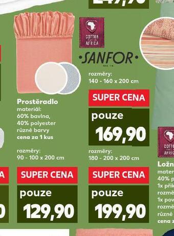 Kaufland Prostěradlo 180-200 x 200 cm nabídka