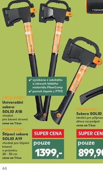 Kaufland Štípací sekera solid a19 fiskars nabídka