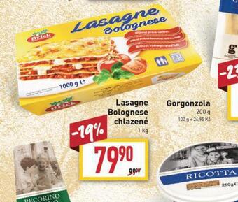 Billa Lasagne bolognese nabídka