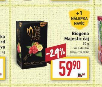 Billa Biogena majestic čaj nabídka