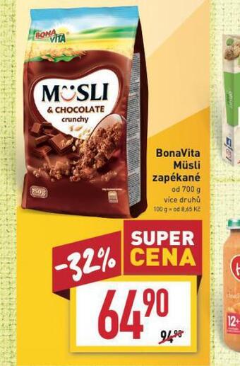 Billa Bonavita müsli zapékané nabídka
