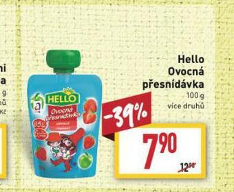 Billa Hello ovocná přesnídávka nabídka