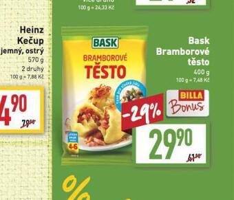 Billa Bask bramborové těsto nabídka