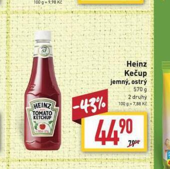 Billa Heinz kečup nabídka