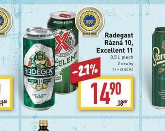 Billa Pivo radegast rázná 10 nabídka