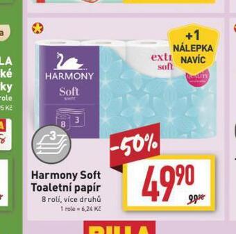Billa Harmony soft toaletní papír nabídka