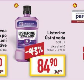 Billa Listerine ústní voda nabídka