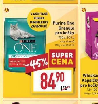 Billa Purina one granule pro kočky nabídka