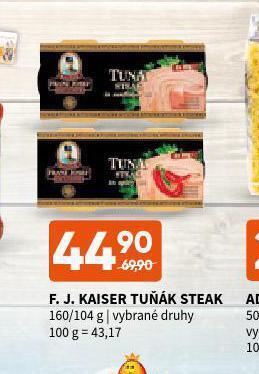 Terno F.j.kaiser tuňák steak nabídka
