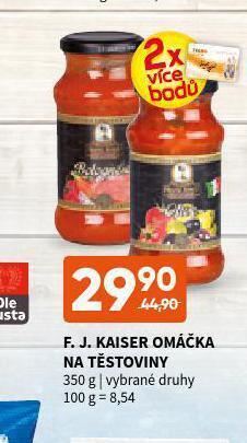 Terno F.j.kaiser omáčka na těstoviny nabídka