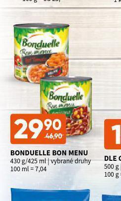 Terno Bonduelle bon menu nabídka
