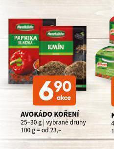 Terno Avokádo koření nabídka