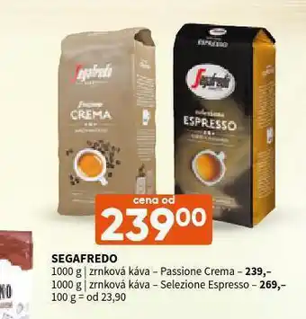 Terno Segafredo zrnková káva passione crema nabídka