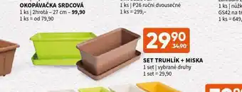 Terno Set truhlík + miska nabídka