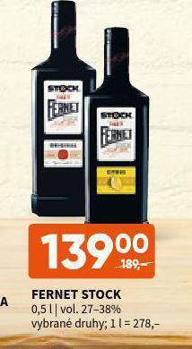 Terno Fernet stock nabídka