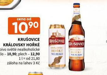 Terno Krušovice královské hořké nealko nabídka