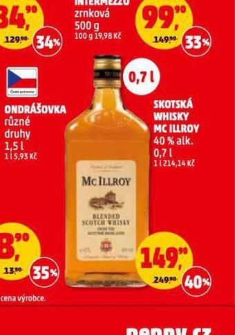 Penny Market Skotská whisky mc illoy nabídka