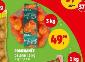 Penny Market Pomeranče nabídka