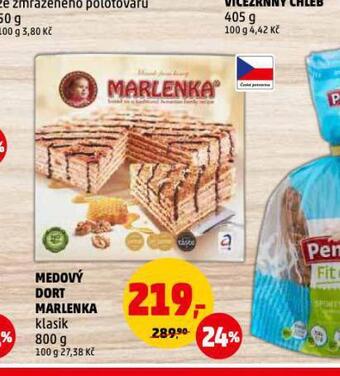 Penny Market Medový dort marlenka nabídka