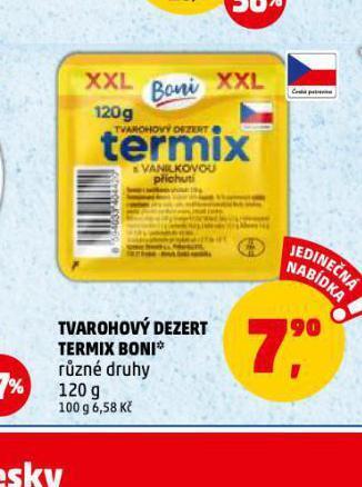 Penny Market Tvarohový dezert termix boni nabídka