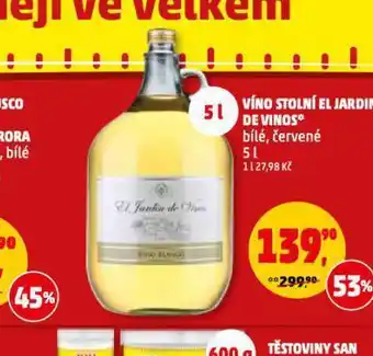 Penny Market íno stolní el jardin de vinos nabídka