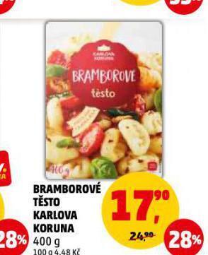 Penny Market Bramborové těsto karlova koruna nabídka