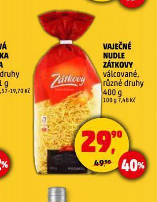 Penny Market Vaječné nudle zátkovy nabídka