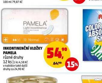 Penny Market Pamela inkontinenční vložky nabídka