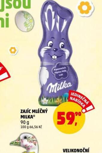 Penny Market Zajíc mléčný milka nabídka