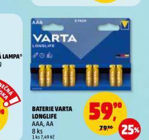 Penny Market Baterie varta longlife nabídka