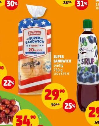 Penny Market Super sandwich nabídka