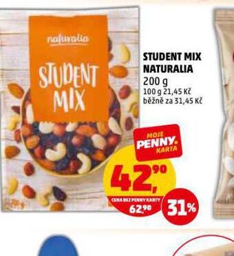 Penny Market Student mix naturalia nabídka