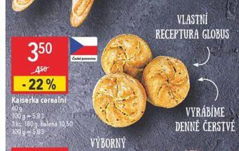 Globus Kaiserka cereální nabídka