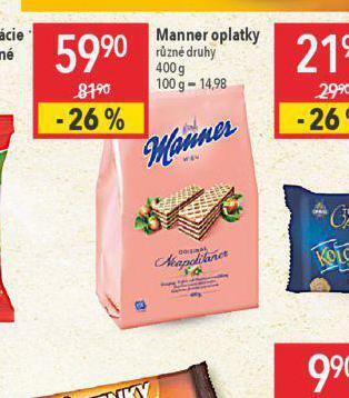 Globus Manner oplatky nabídka