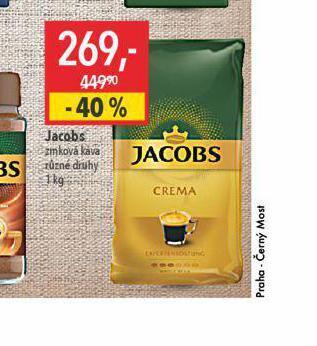 Globus Jacobs zrnková káva nabídka