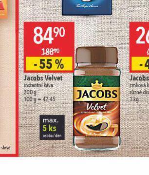 Globus Jacobs velvet nabídka