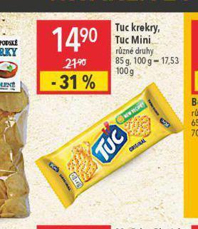 Globus Tuc krekry, tuc mini nabídka