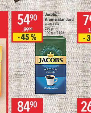 Globus Jacobs aroma standard mletá káva nabídka