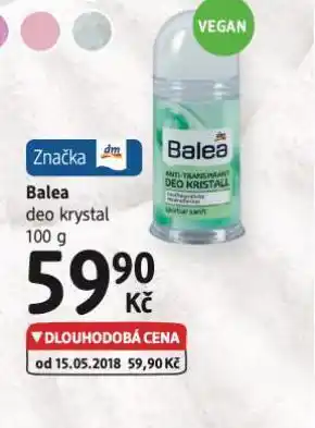 dm drogerie Balea deo krystal nabídka