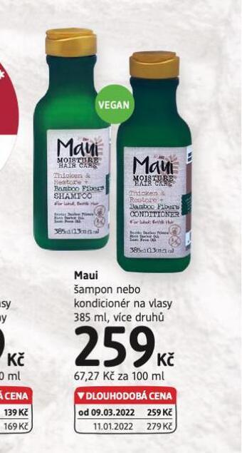 dm drogerie Maui šampon, kondicioner nabídka