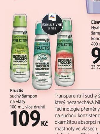 Fructis suchý šampon