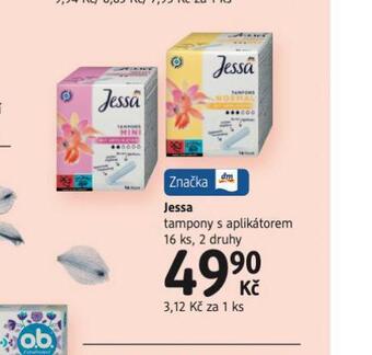 dm drogerie Jessa tampony nabídka