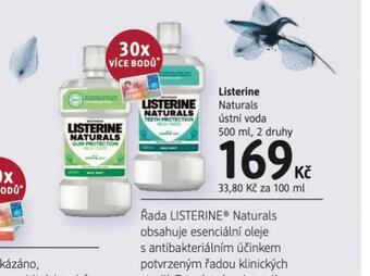 dm drogerie Listerine ústní voda nabídka