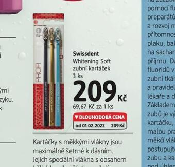 dm drogerie Swissdent zubní kartáček nabídka