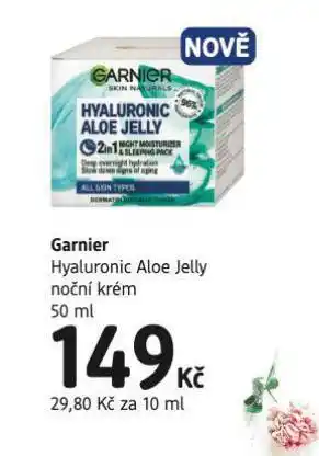 dm drogerie Garnier hyaluronic aloe jelly noční krém nabídka