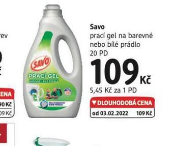 dm drogerie Savo prací gel nabídka