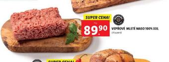 Lidl Vepřové mleté maso 100% xxl nabídka