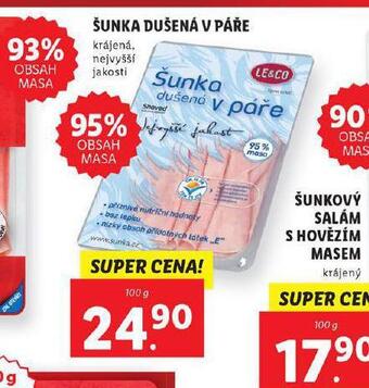 Lidl Šunka dušená v páře nabídka